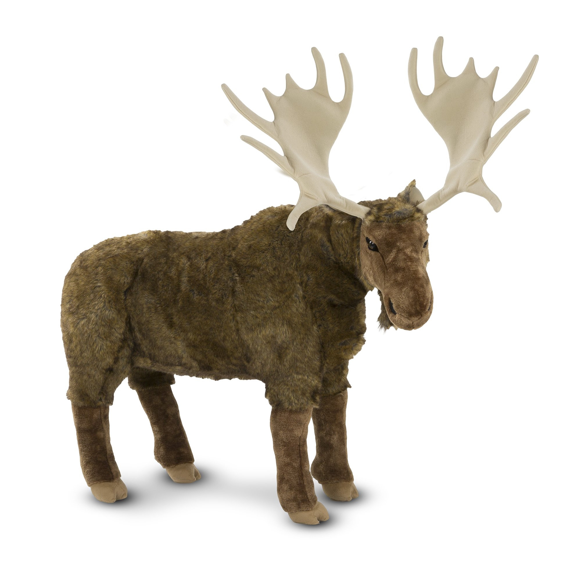 Melissa & Doug Standing Lifelike Plush Giant Moose Stuffed Animal (38 x 41.5 x 13 in) | Amazon (US)