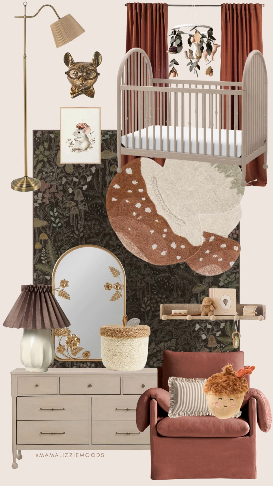 Mushroom Woodland Nursery 🍄✨ Cozy, whimsical, and straight out of a storybook. This nursery design blends woodland animals, mushroom accents, and warm autumnal tones for the perfect woodland retreat. Shop the exact finds from this board to bring the look to life.

baby room, woodland nursery, mushroom nursery, gender neutral nursery, woodland animals nursery, mushroom baby room decor, cozy baby room, baby girl’s nursery room, baby boy’s nursery room, mushroom theme nursery, woodland themed nursery

#LTKHome #LTKBaby #LTKBump