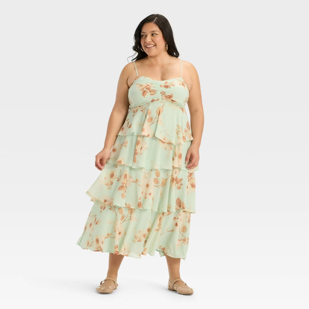 Women's Tiered Ruffle Maxi A-Line Dress - A New Day™ | Target