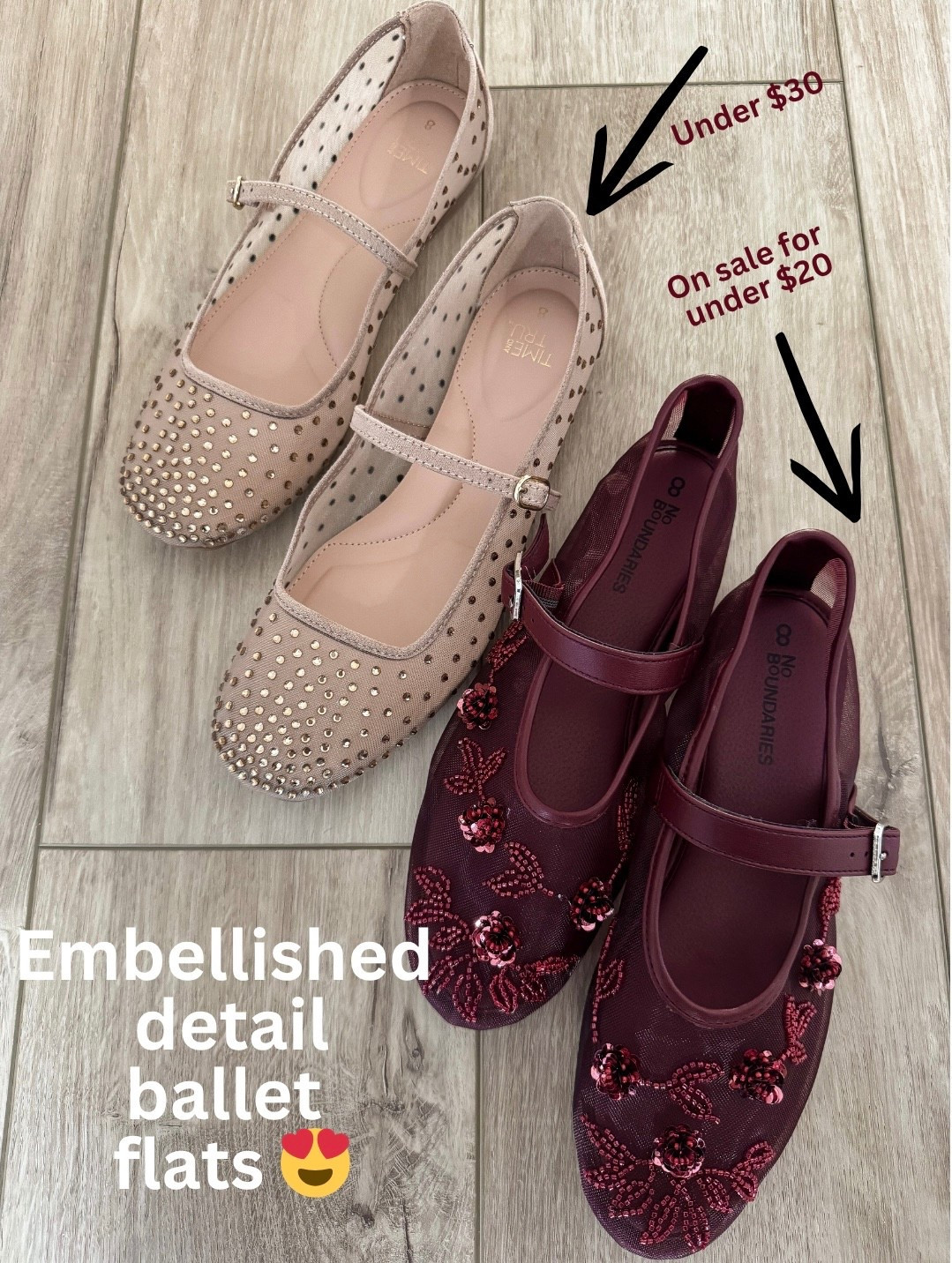 Walmart fashion embellished ballet flats! The beaded pair is on sale for $19, comes in several colors. The embellished pair also comes in black. Both run TTS

Walmart fashion. LTK sale alert. LTK shoe crush. 

#LTKStyleTip #LTKShoeCrush #LTKFindsUnder50