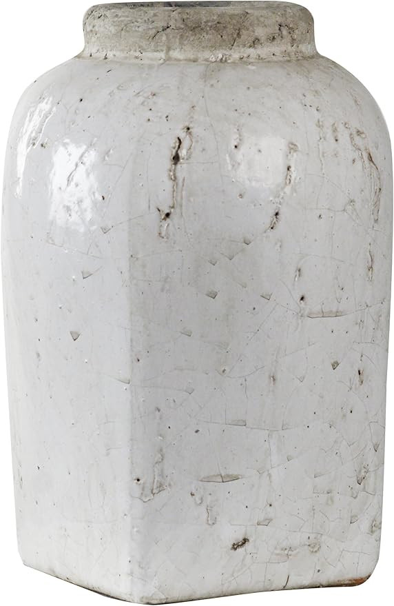 Zentique Tall Jar, Large, White | Amazon (US)