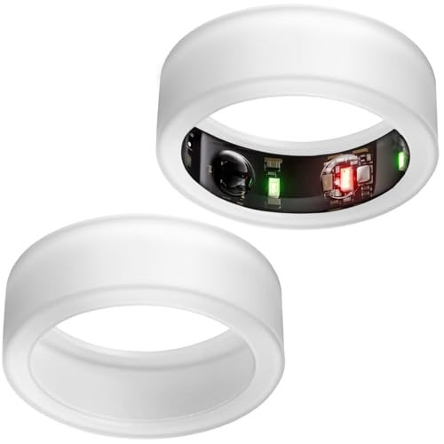 Yesongreat Silicone Ring Protector Fit for Oura Ring, Elastic Anti-Scratch Ring Cover Case for Oura Ring Gen 3 Working Out (Transparent+Transparent, M for11/12/13) | Amazon (US)