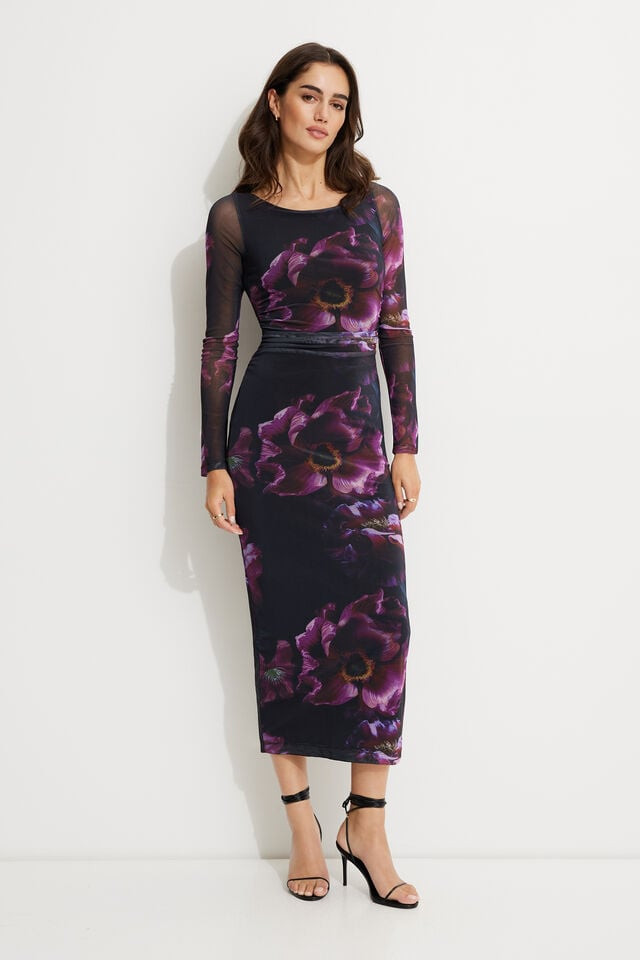 Serene Mesh Maxi Dress | Dynamite Clothing