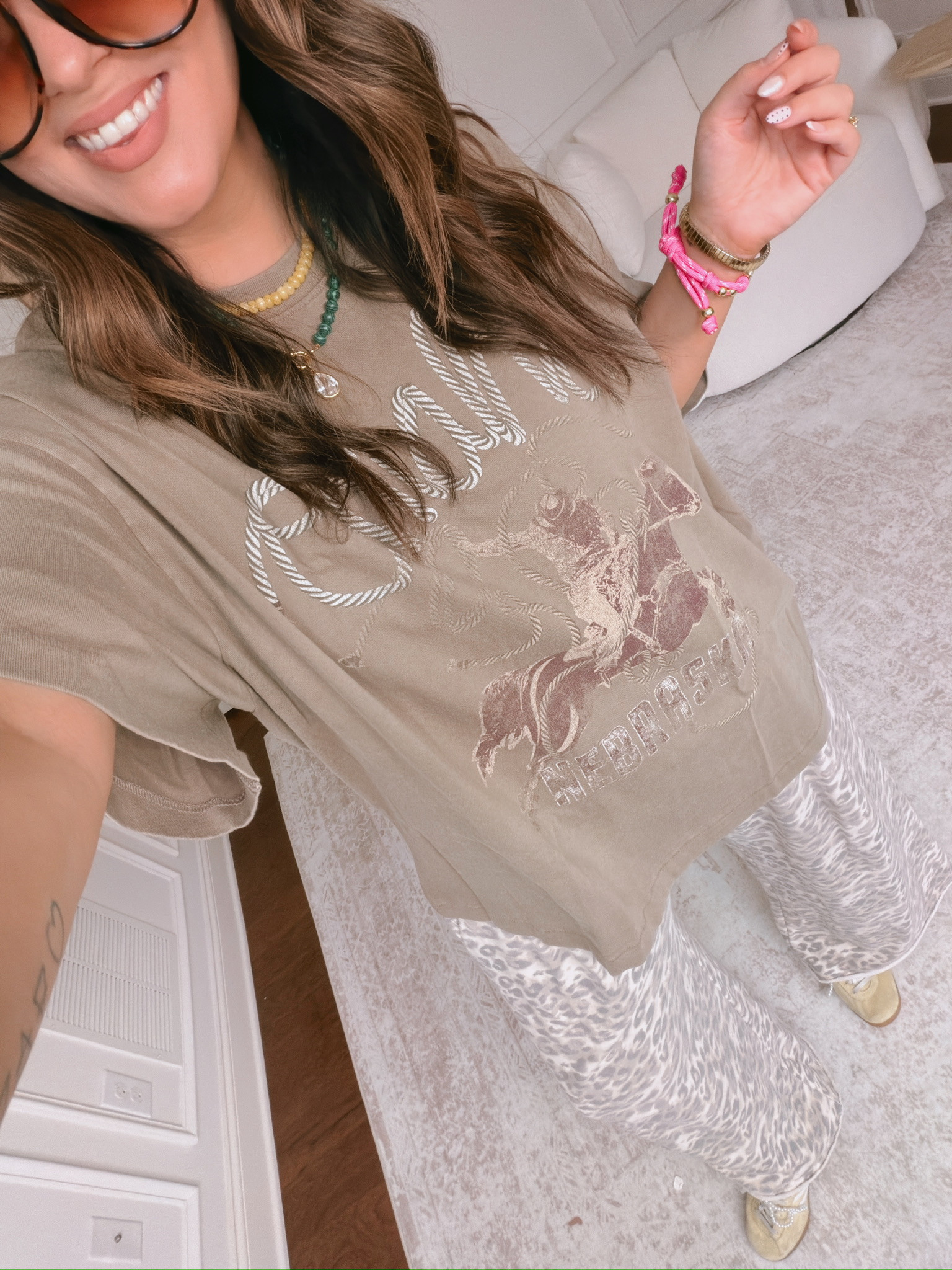 wearing a 2XL in the tee and a L in the pants

#LTKSeasonal #LTKMidsize #LTKootd