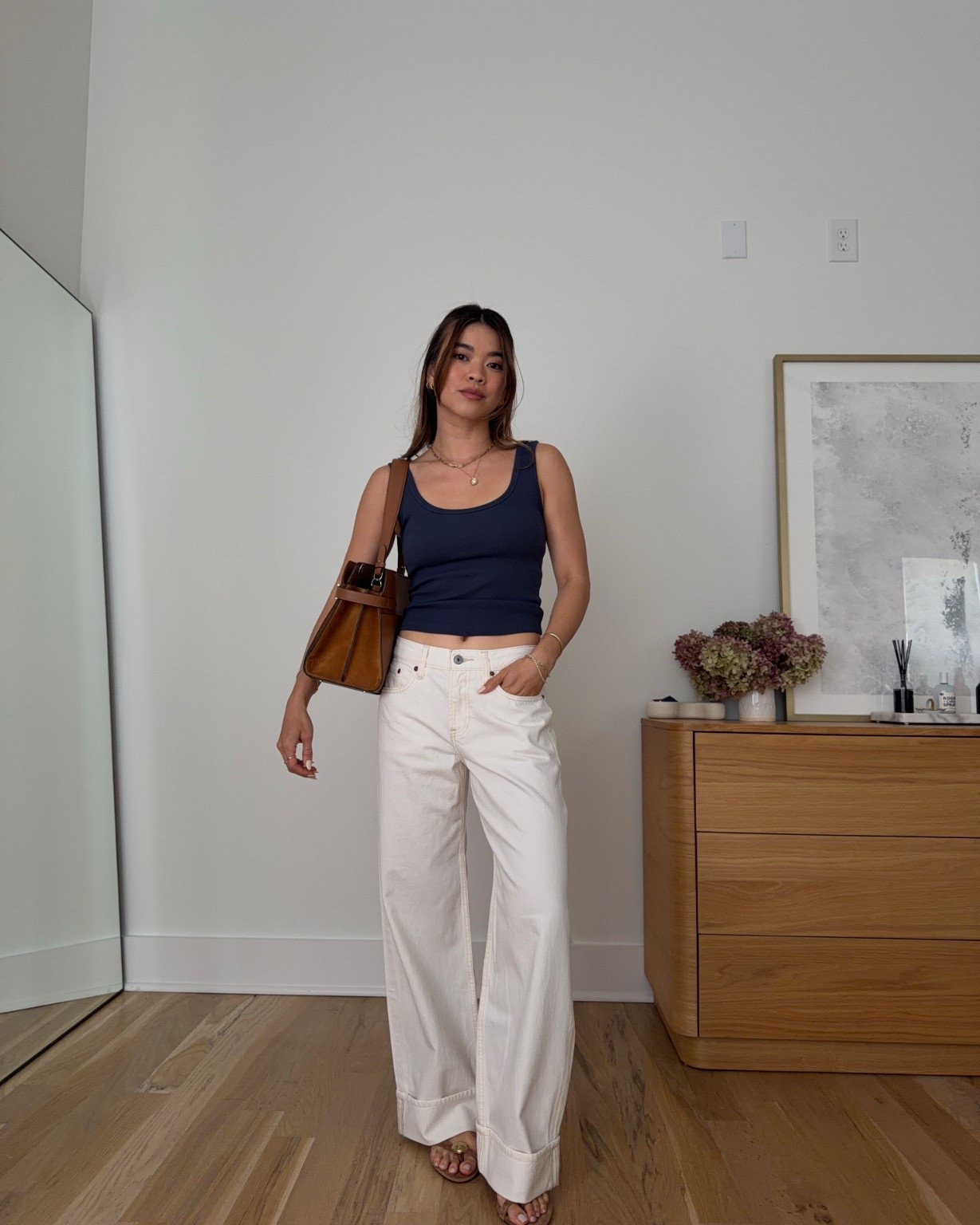 Sizing info:
•Tank size XS
•Jeans size 24 short in Ecru Cuff 

petite fashion, get dressed with me, outfit inspiration, ootd, nashville outfit, Nashville influencer, petite style, vacation style, casual outfits, mom style, petite pants, spring outfits, spring outfit info, spring pants, spring outfit idea, spring top, spring bag, spring shoes, white jeans, low rise jeans, wide leg jeans, baggy jeans, abercrombie jeans,  
@abercrombie 
 

#LTKootd #LTKPetite #LTKmomlife