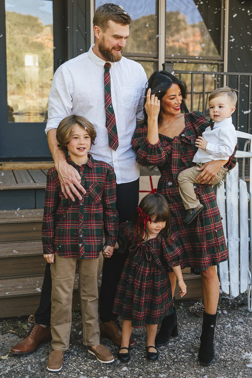 Mini Margo Dress in Green Plaid | Ivy City Co