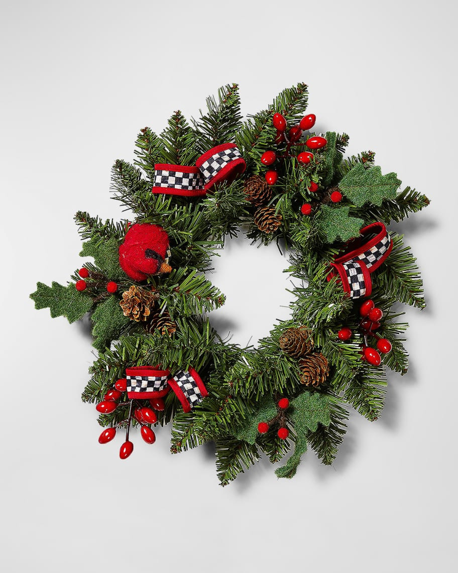 MacKenzie-Childs Cozy Christmas Mini Wreath | Neiman Marcus