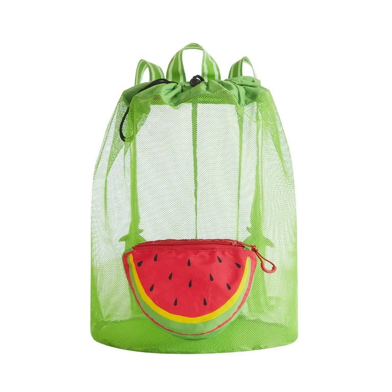 Beach Convertible Mesh Backpack - Watermelon | Walmart (US)