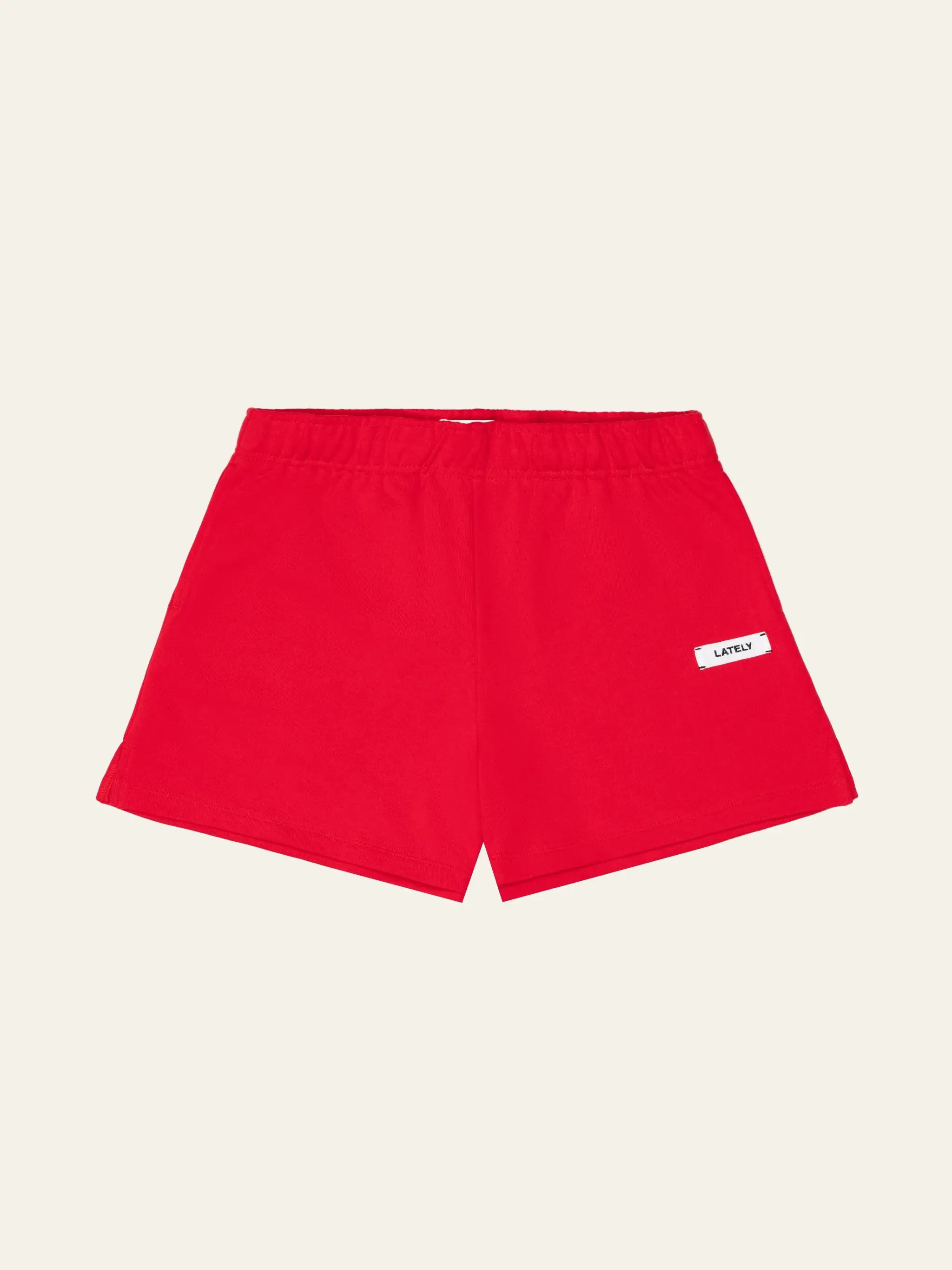 A-line Lounge Short Cherry Red | Lately Lounge The Label