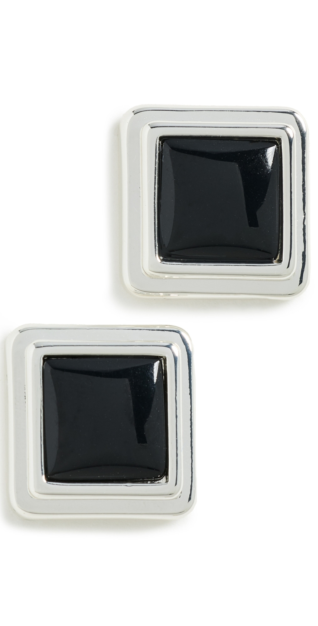 Heaven Mayhem Archer Earrings SILVER / BLACK One Size | Shopbop