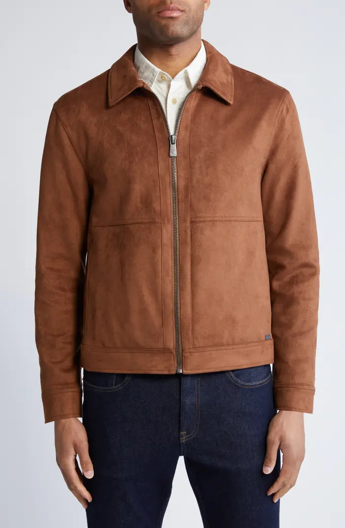 Hart Schaffner Marx Westwood Water Resistant Faux Suede Jacket | Nordstrom | Nordstrom