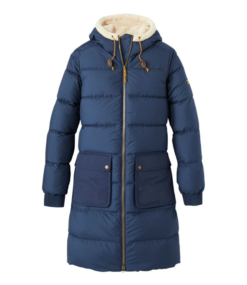 Women's Mountain Classic Down Winter Coat, Sherpa-Lined Nautical Navy Extra Large, Synthetic/Nylon L.L.Bean | L.L. Bean