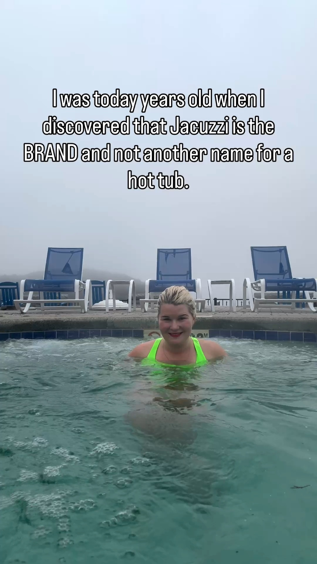 In my defense my hair is still more blond then brunette😅😅
 Does anyone else say Jacuzzi when referencing a hot tub? I literally thought they were interchangeable🤣🤣🤣

#themoreyouknow #jacuzzi #hottub

#LTKstorytime #LTKPetite #LTKSwim