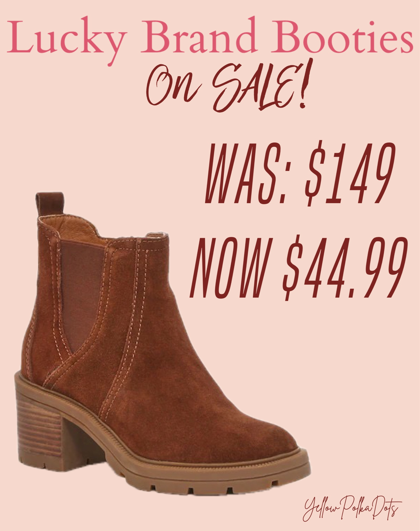 Lucky brand pink sales booties