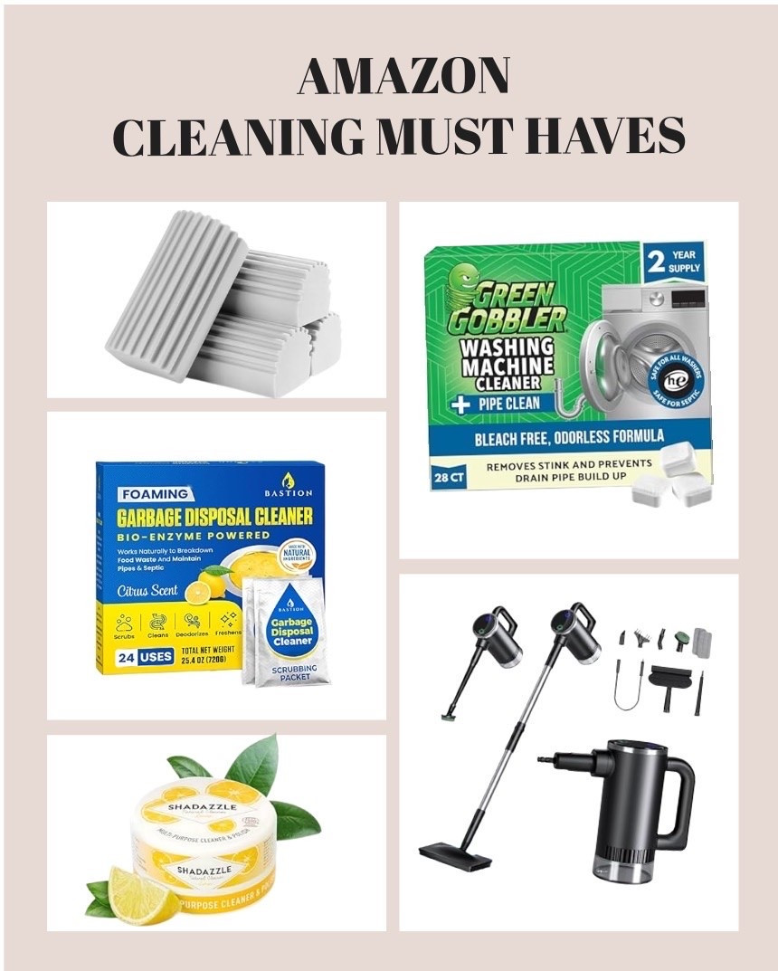 Clean home, clear mind 🧼✨ These Amazon cleaning must-haves are doing the heavy lifting so you don’t have to. From freshening up your washer to keeping drains clear and surfaces spotless—these are the little upgrades that make a BIG difference.

Perfect for busy days, quick resets, and keeping your space effortlessly clean 🤍

#AmazonFinds #CleaningEssentials #CleanHomeVibes #HomeHacks #LTKHome

#LTKmomlife