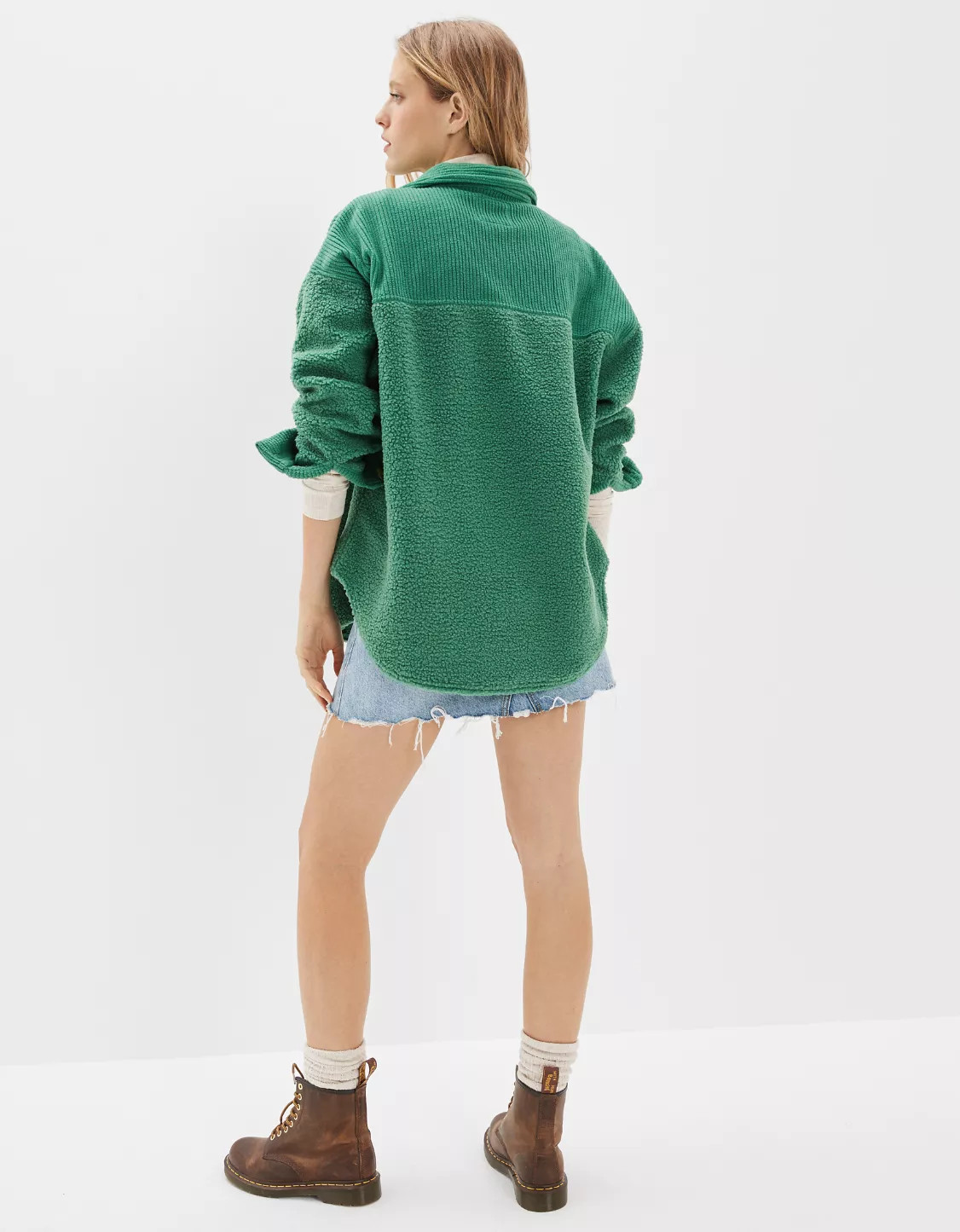 AE Cozy Sherpa Shacket | American Eagle Outfitters (US & CA)