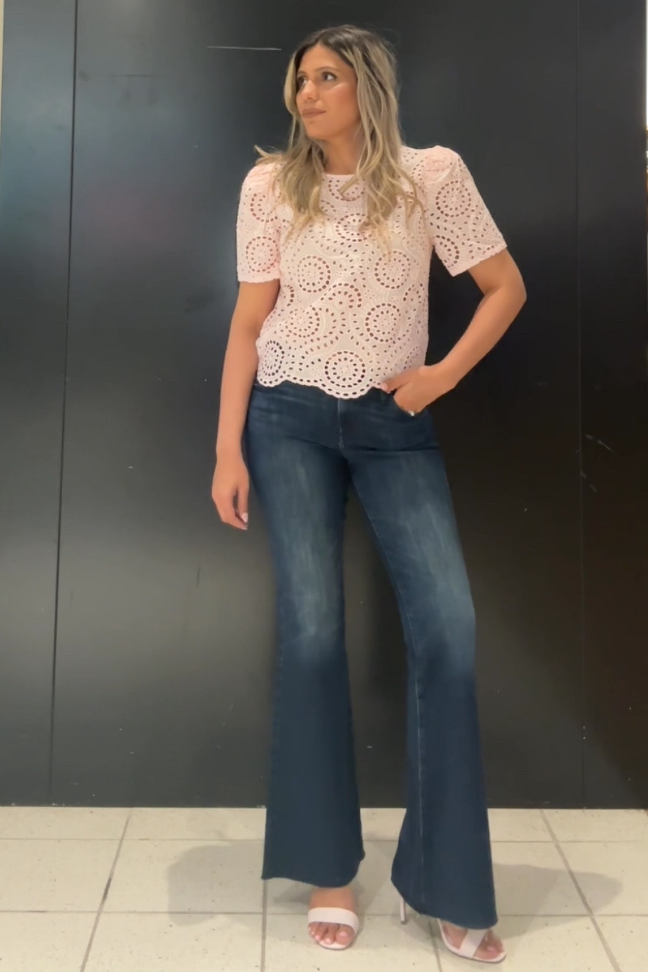 This eyelet top is so romantic and feminine 🩷🩷 you can take this top easily from brunch to work!  So effortless ✨

#LTKstyletip #LTKfindsunder50 #LTKU