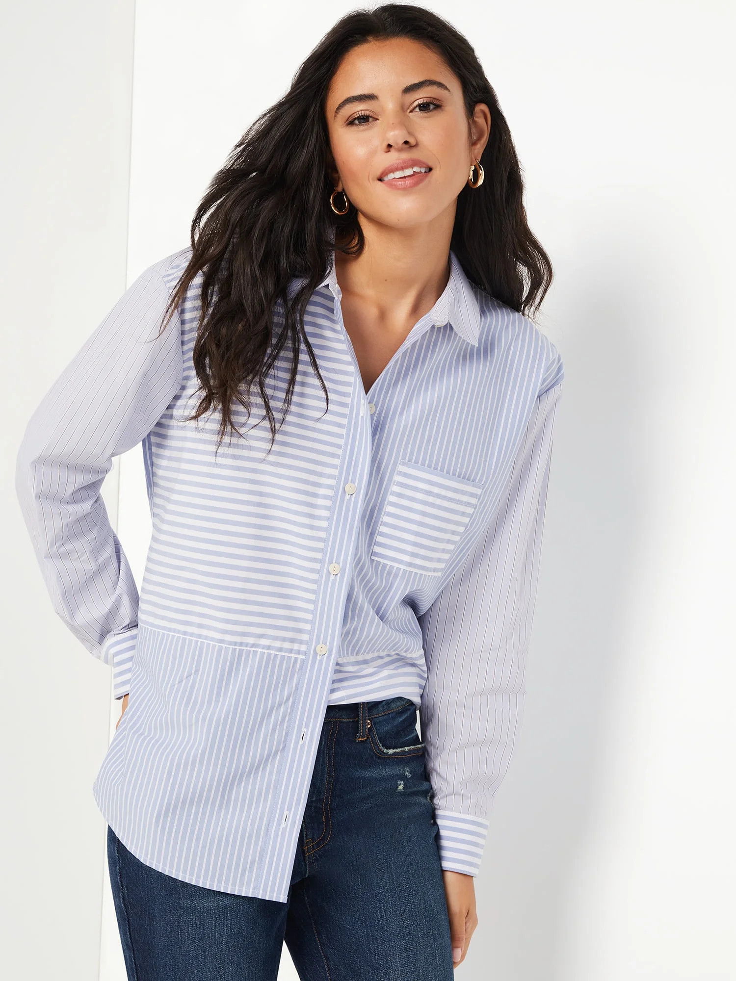 Time and Tru Women's Oversized Shirt | Walmart (US)