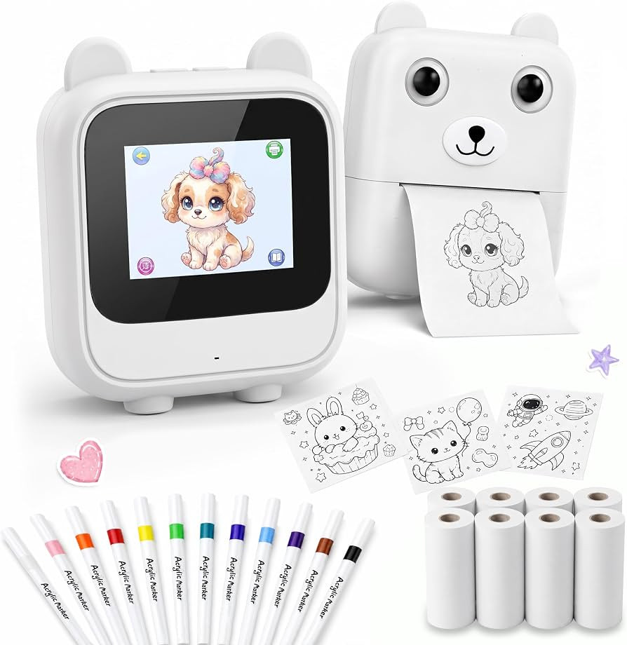 AI Voice Sticker Maker for Kids, Built-In AI Thermal Printer, No Phone App | Amazon (US)
