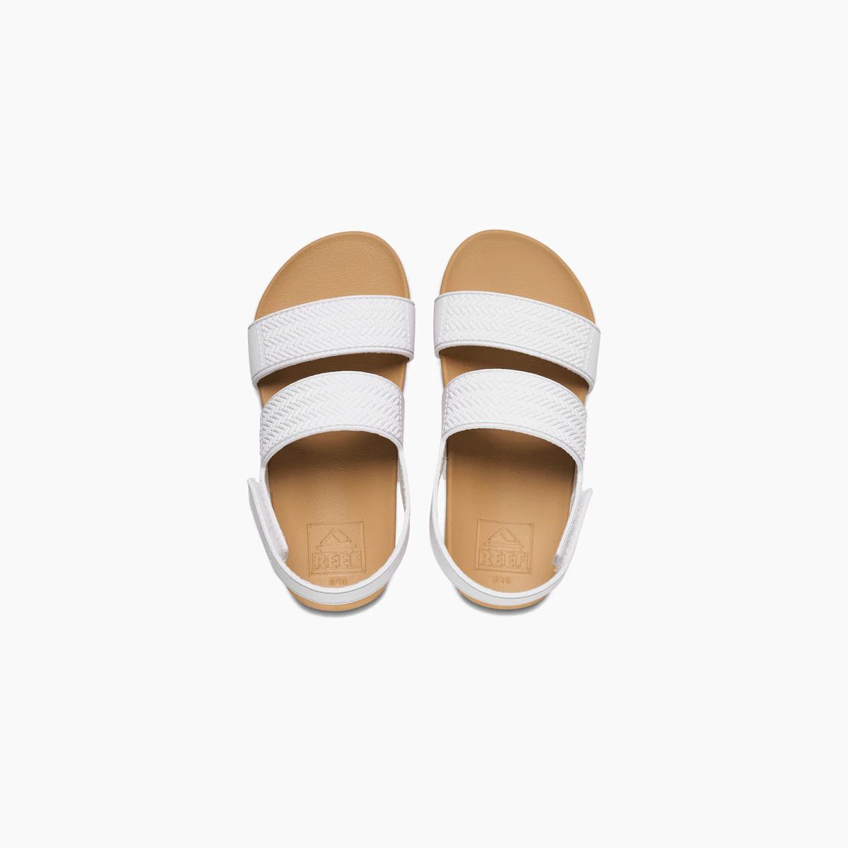 Little Girl's Water Vista Sandals in White/Tan | REEF® | Reef