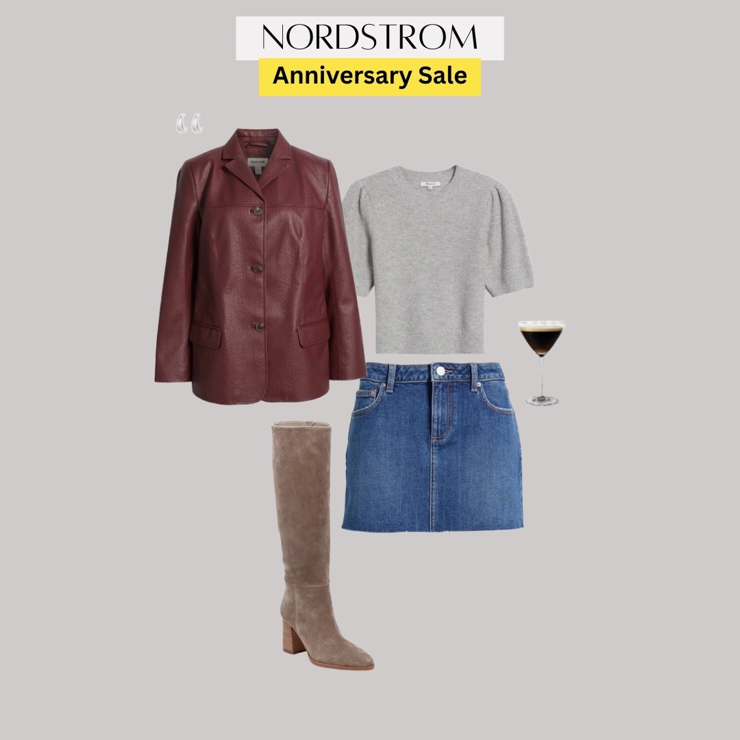 Nordstrom Anniversary Sale Outfit

Nsale, going out outfit, Nordstrom sale, brown boots, faux leather jacket, faux leather shirt, ootd style fashion, Madewell sweater, denim skirt, denim mini skirt, happy hour, date night look, college outfit, 

#LTKU #LTKSaleAlert #LTKShoeCrush