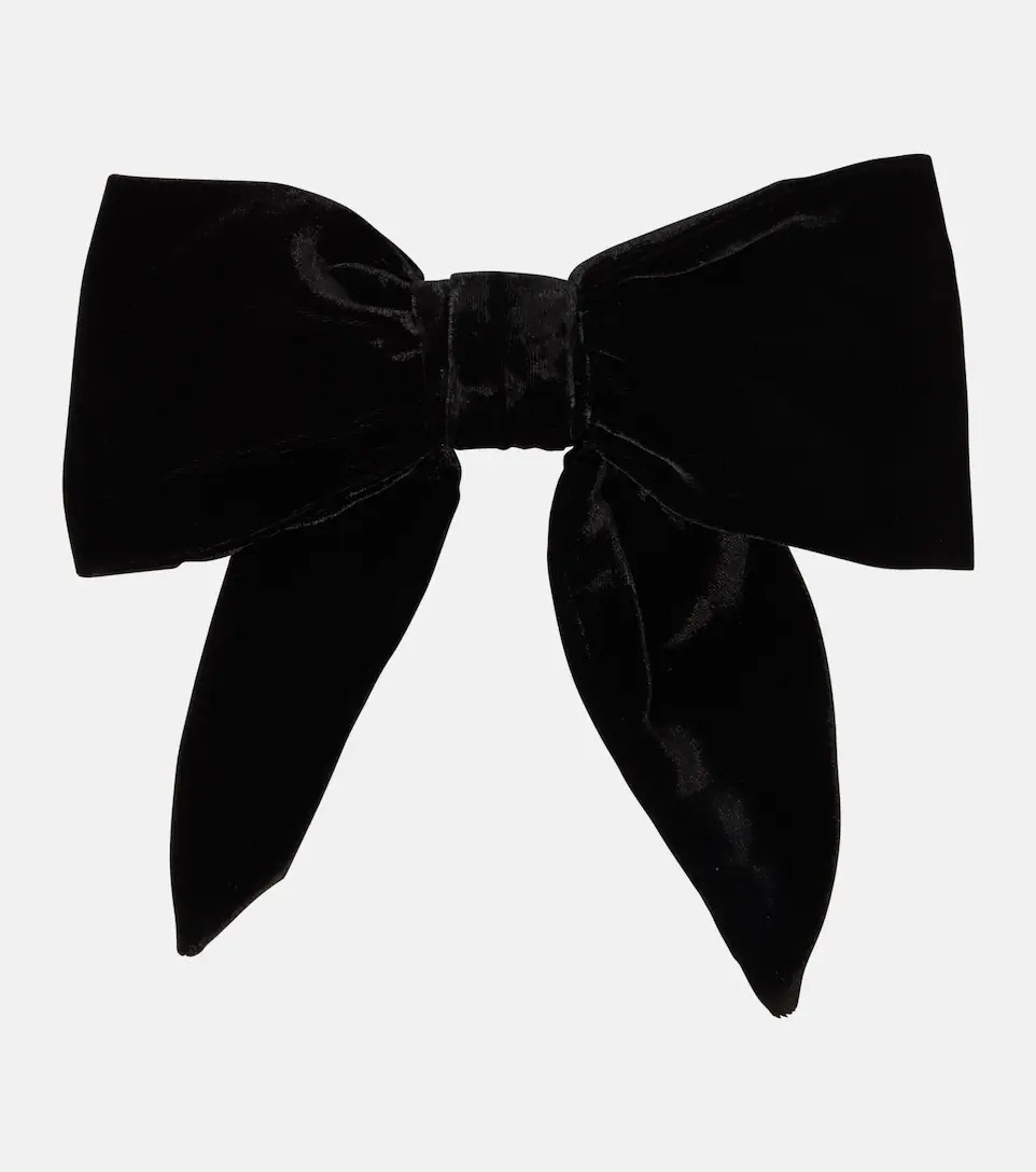Celine velvet bow barrette | Mytheresa (UK)
