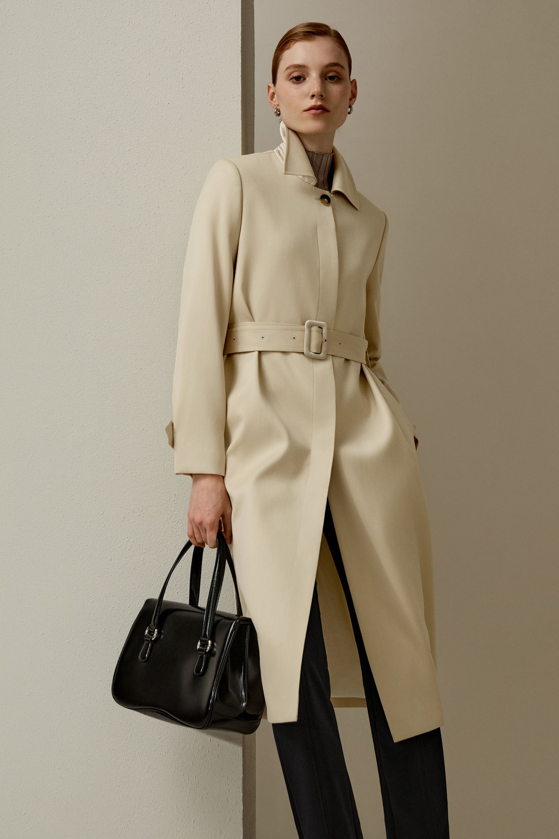 Water Repellent Classic Trenchcoat | LILYSILK