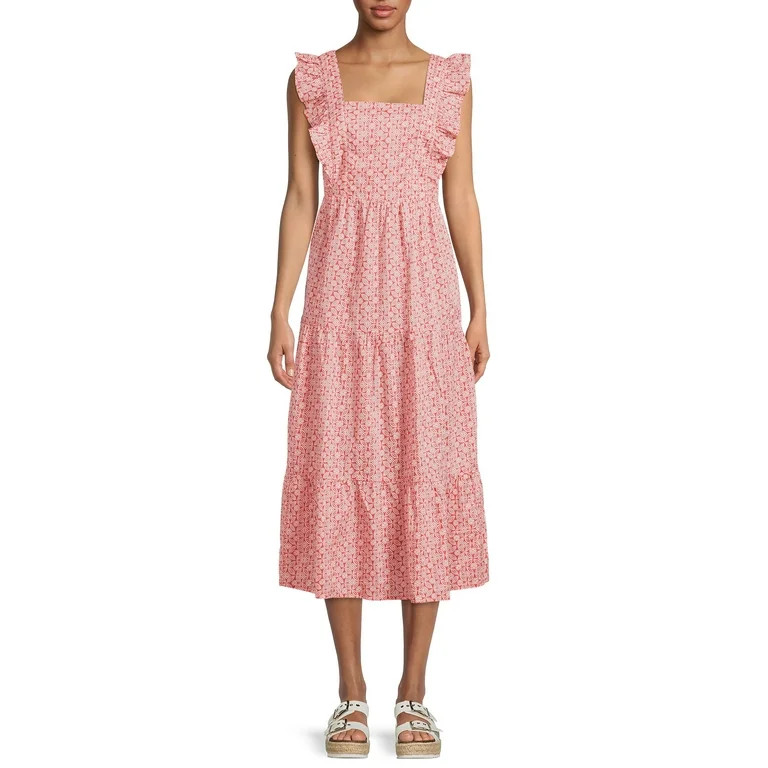 BeachLunchLounge Womens Alicia Maxi Dress with Tie Back | Walmart (US)