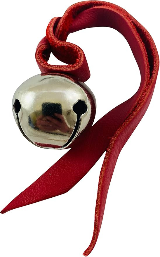 Westmon Works Believe Ornament Metal Sleigh Bell on Leather Cord Christmas Tree Decoration with G... | Amazon (US)