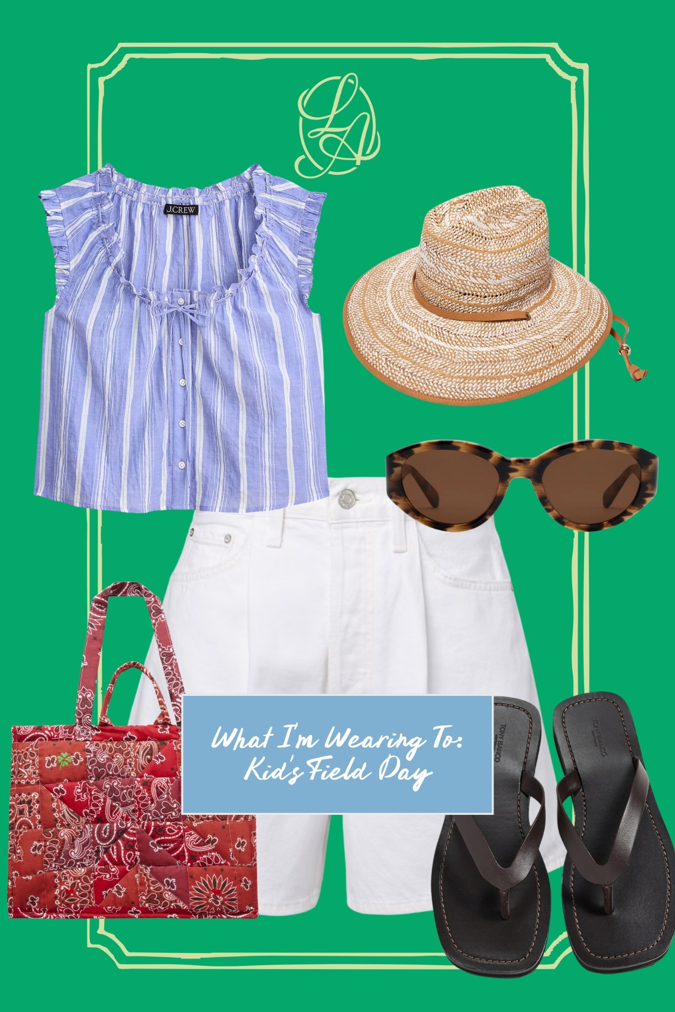 My Field Day fit. I had to get my favorite jean shorts in white!