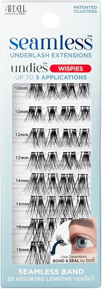 Ardell Seamless Eyelash Extensions Refill Kit, Wispies - 32 Assorted Cluster Lengths, Customizabl... | Amazon (US)