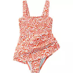 Women's Smocked Swim Dress Swimsuit | Lands' End (US)