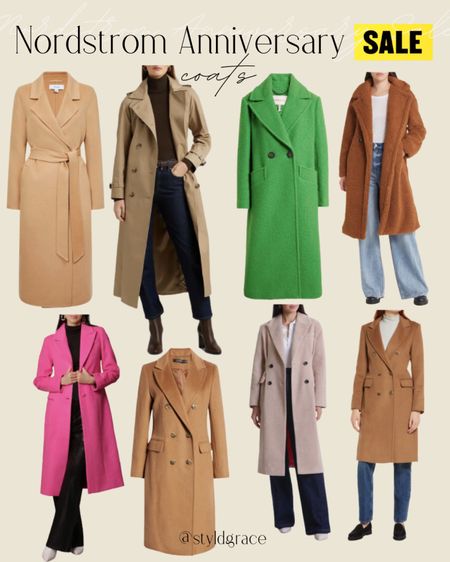 Nsale Coats 💛

Nordstrom anniversary sale coats, fall coats, pink coat, green coat, brown coat, winter coat, tan coat, fall trench, brown teddy coat, teddy coat 

#LTKxNSale #LTKunder100 #LTKsalealert