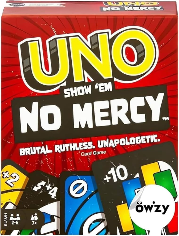 Mattel UNO, Show ‘em No Mercy | Game Card, Kids, Adults, Family Night, 2-10 Players | Iconic Ch... | Amazon (US)