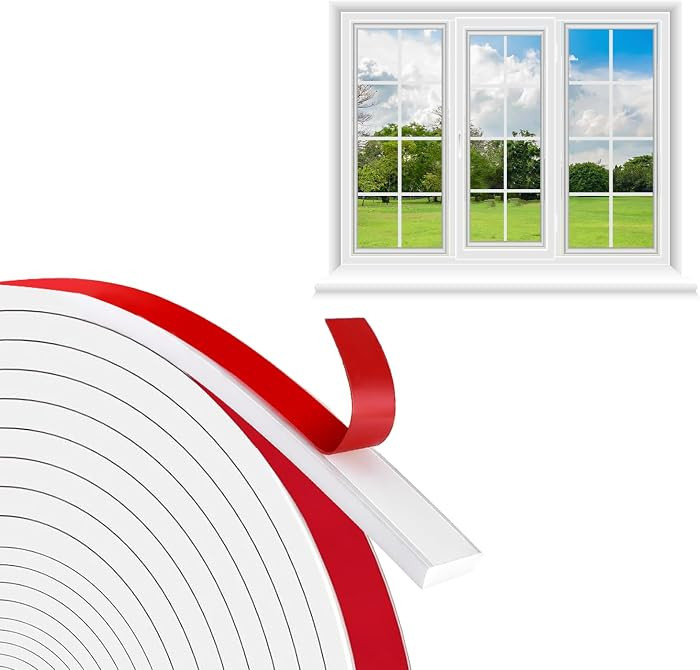 Storystore Peel & Stick Window Grid Kit, 0.59" x36 FT White TPE Window Trim | Amazon (US)