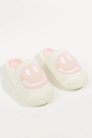 Smiley Face Cozy Slippers | Altar'd State