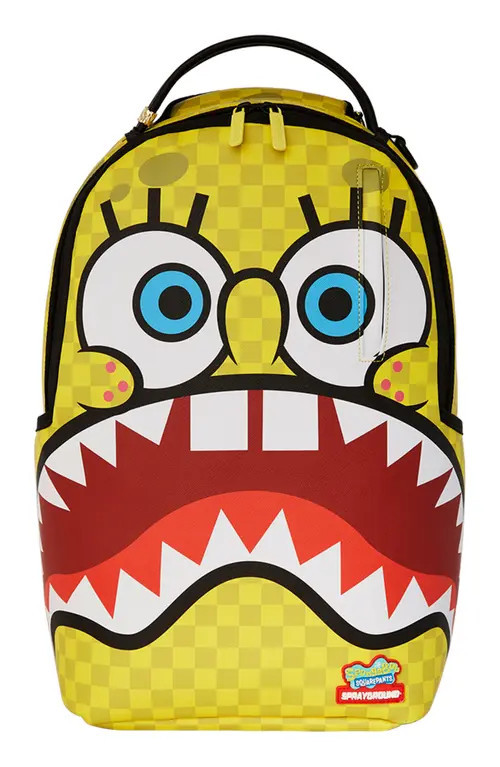 Sprayground Spongebob Checkerbob DLSV Backpack in Assorted at Nordstrom | Nordstrom