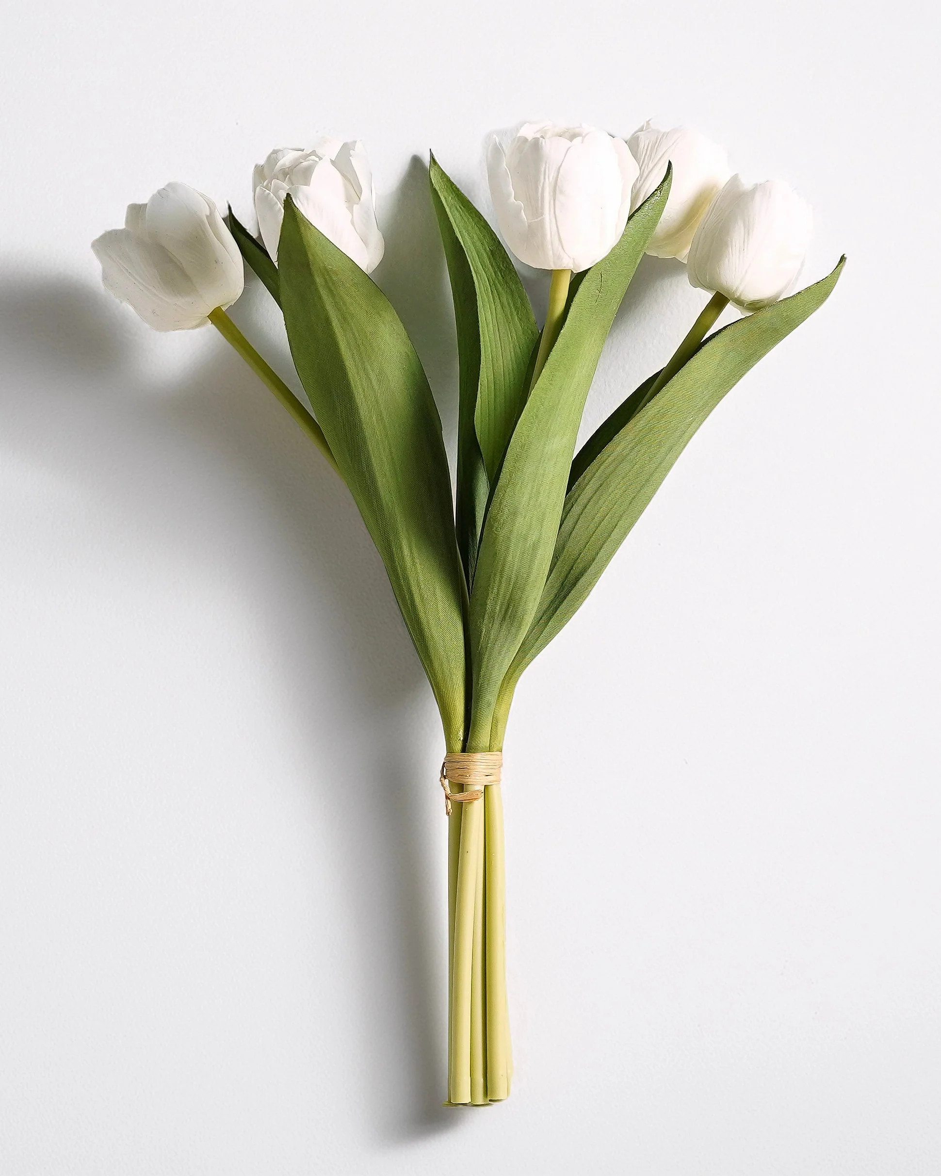 Real Touch Hybrid Tulip Bundle | White | MJHome