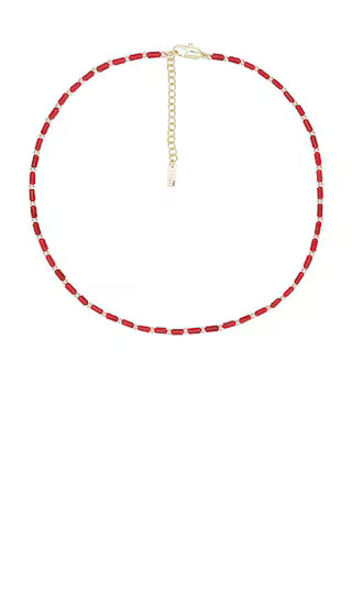 Louka Necklace in Red | Revolve Clothing (Global)