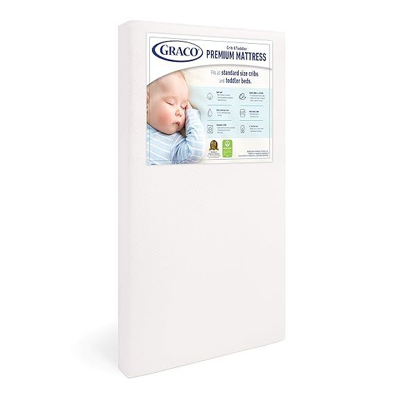 Graco Premium Foam Crib and Toddler Mattress in a Box – GREENGUARD Gold Certified, Non-Toxic, B... | Amazon (US)