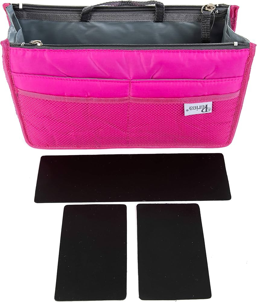 Periea Chelsy Premium Rigid Purse or Organizer Insert (Medium, Bright Pink) | Amazon (US)
