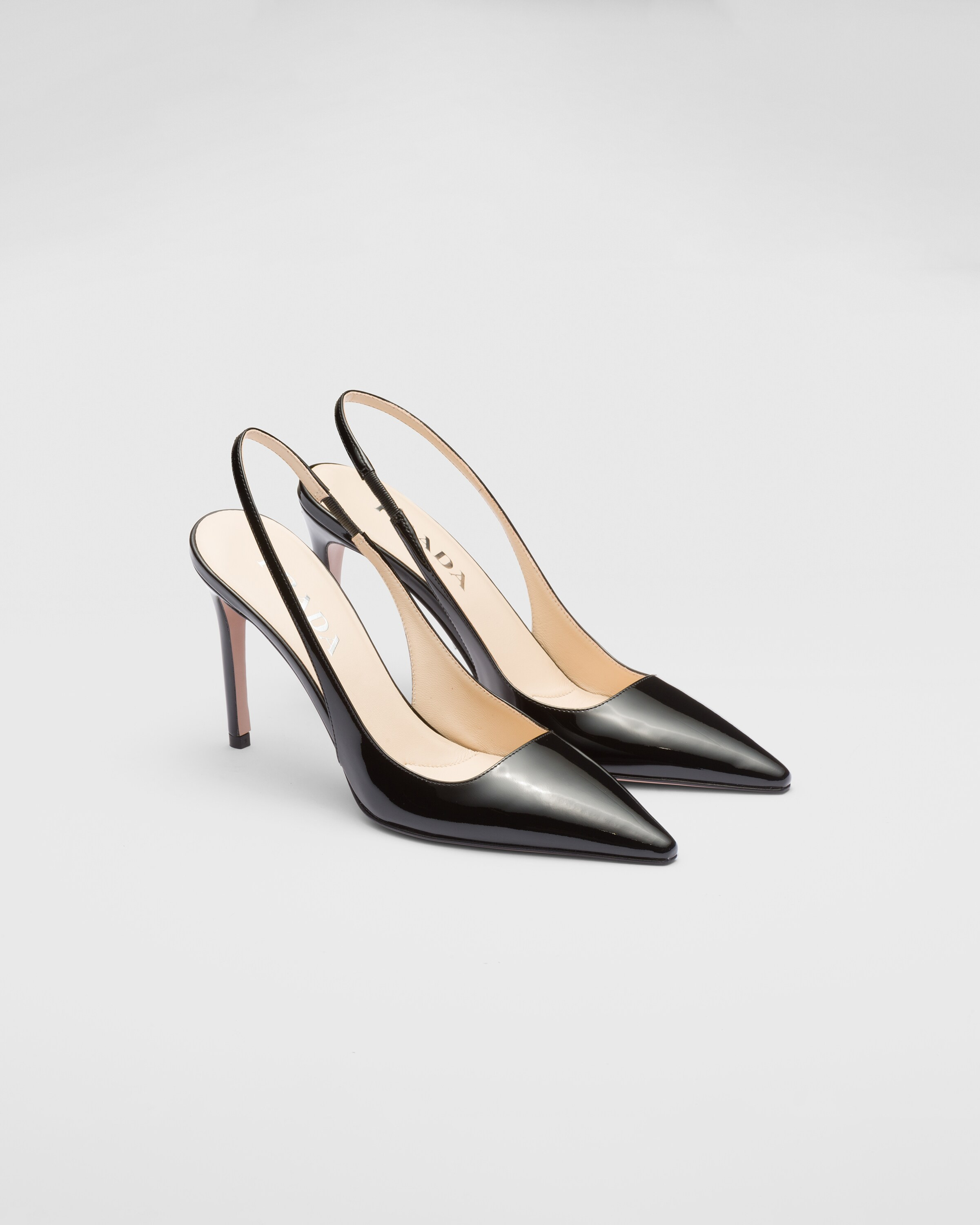 Patent leather slingbacks | Prada Spa US