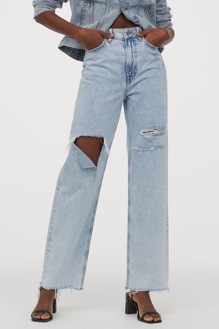 Loose Straight High Jeans | H&M (US + CA)