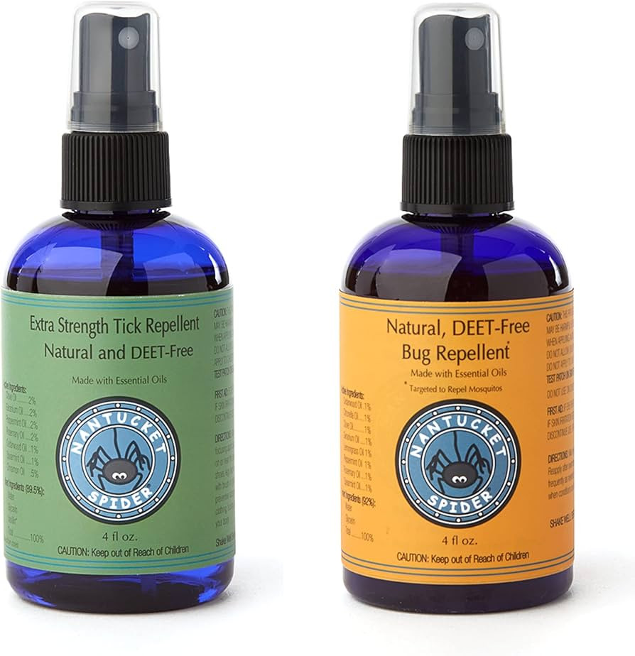 Nantucket Spider 2 Pack | 4 oz Extra Strength Natural Tick Repellent and 4 oz The Original Bug Re... | Amazon (US)