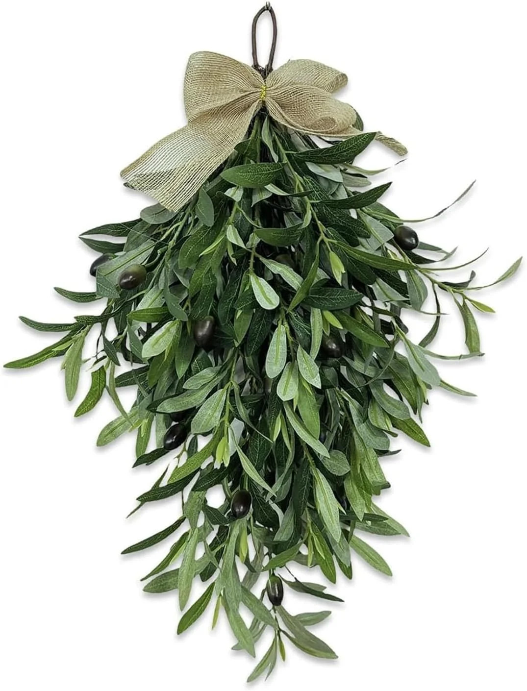 Farship 24Inches Spring Wreath Summer Wreath Artificial Green Olive Wreathfor Front Door Hanging ... | Walmart (US)