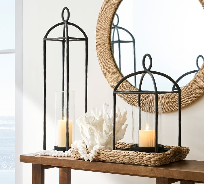 Fallon Forged Iron Indoor/Outdoor Lanterns | Pottery Barn (US)