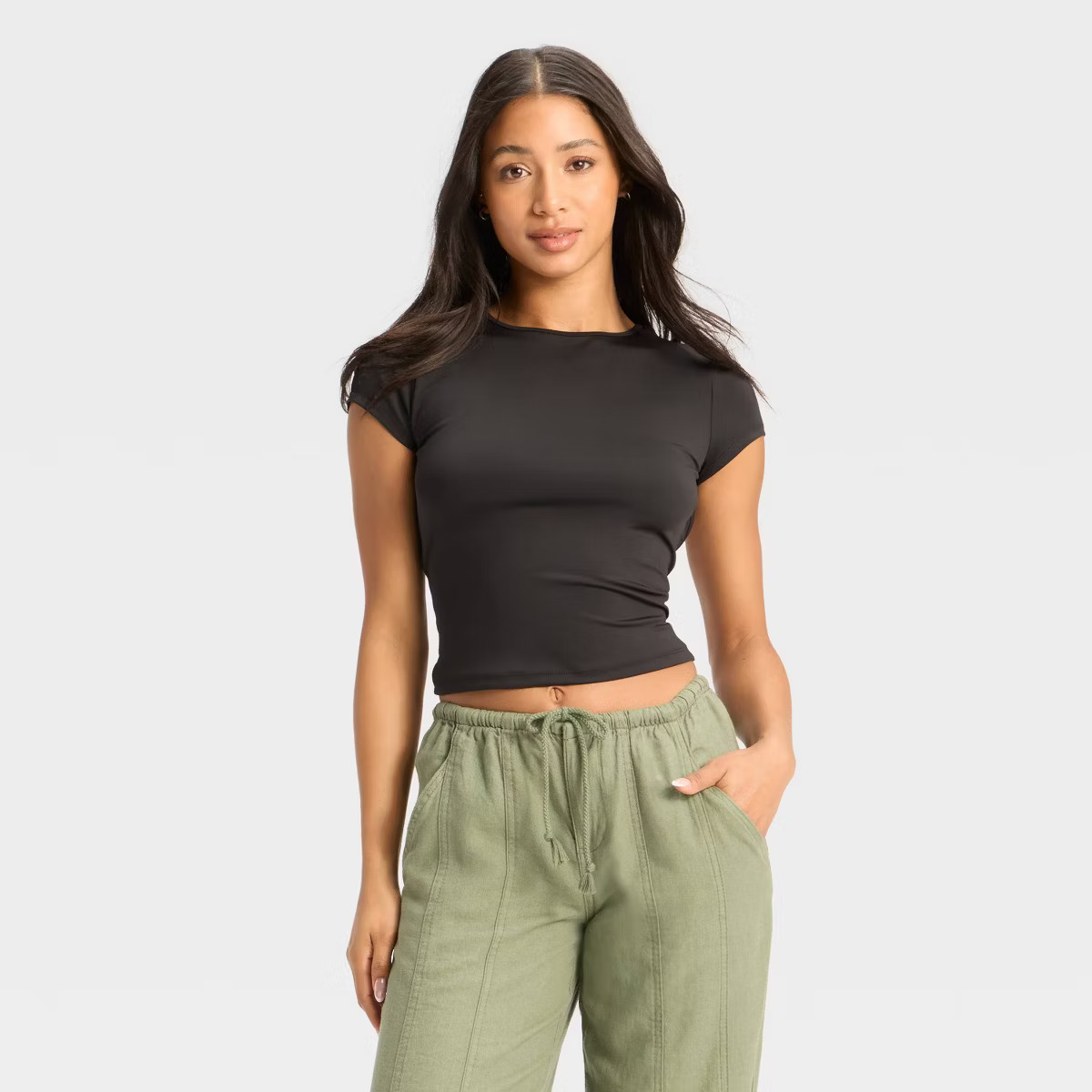 Women's Open Back Synthetic T-Shirt - Wild Fable™ | Target