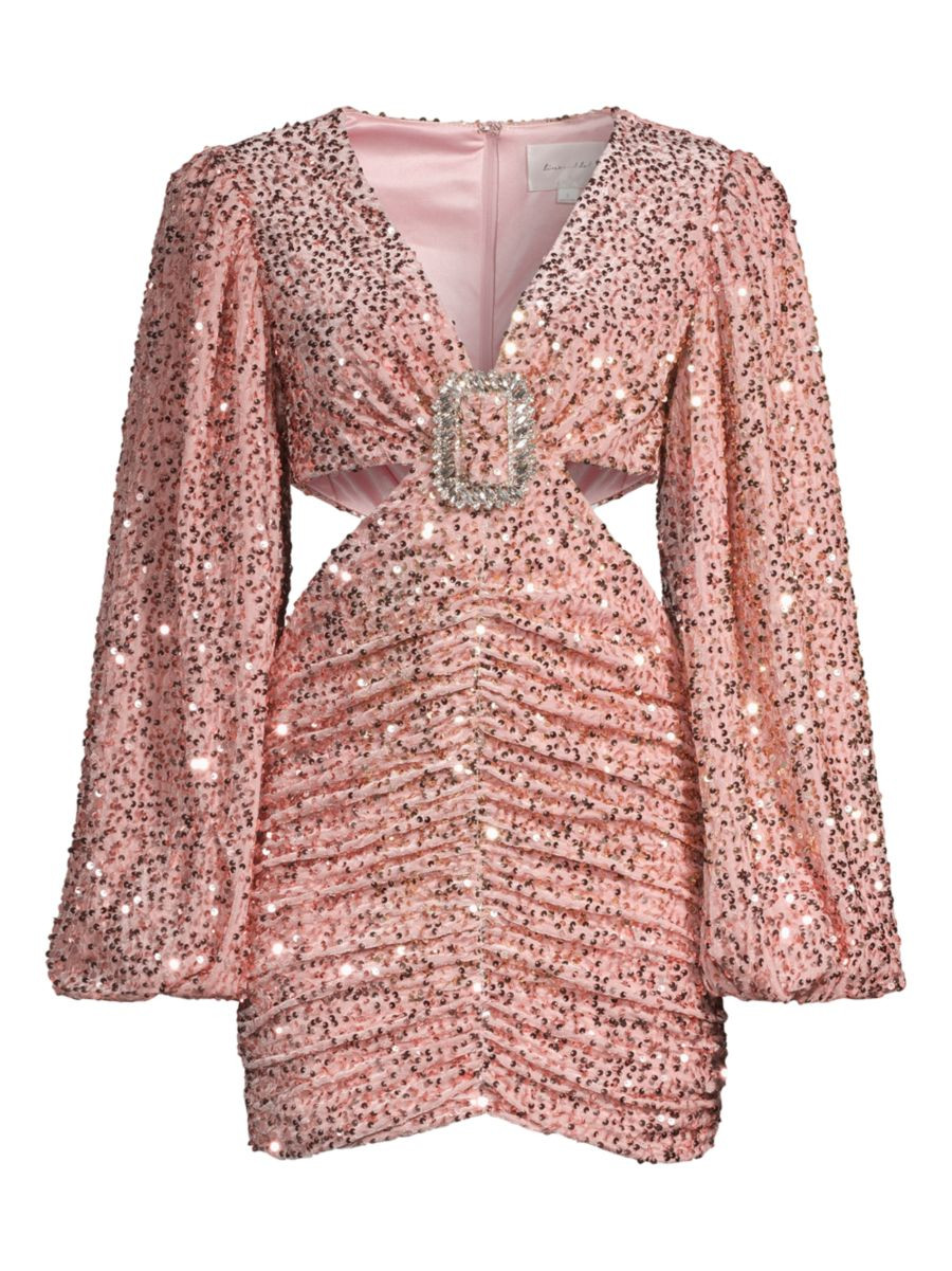 Line & Dot Valeria Sequined Minidress | Saks Fifth Avenue