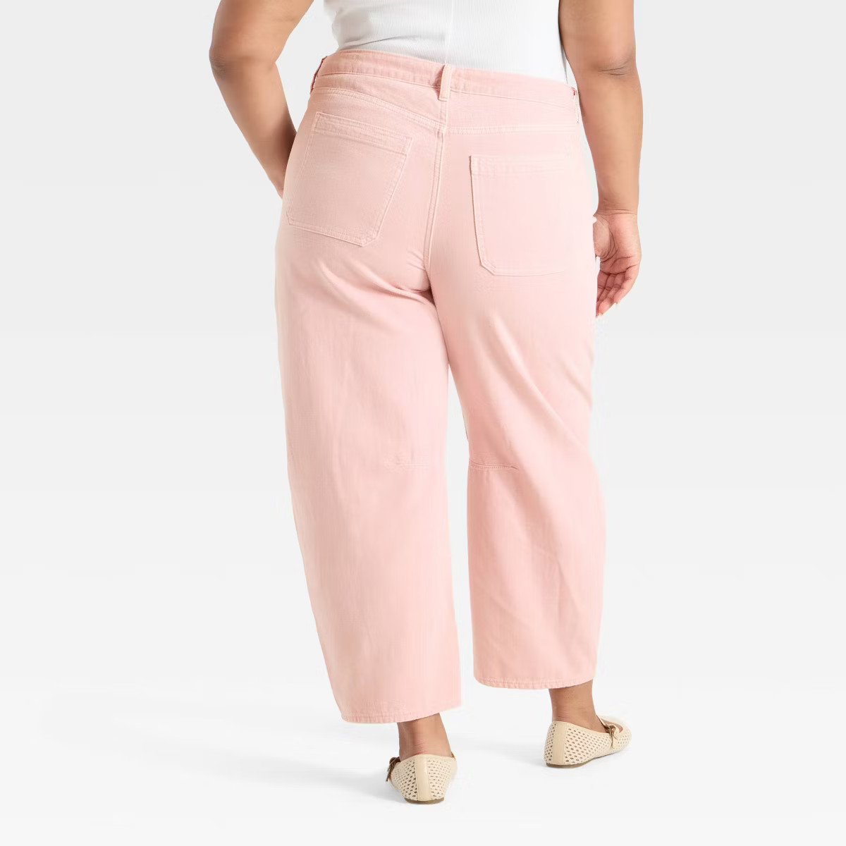 Women's High-Rise Utility Barrel Jeans - Universal Thread™ Pink 10 | Target