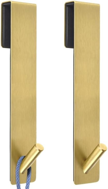 Shower Door Hooks(7.5 Inch),Over Door Hooks for Bathroom Frameless Glass Shower Door,Stainless St... | Amazon (US)